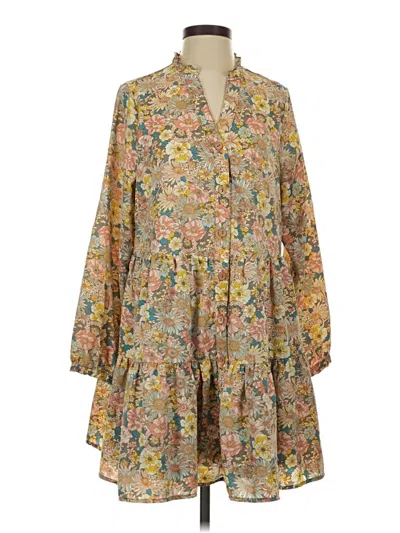 Pre-owned Entro Casual Dress In Brown