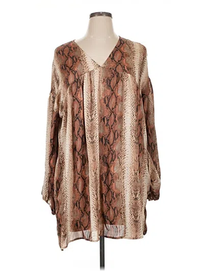 Pre-owned Entro Casual Dress In Brown