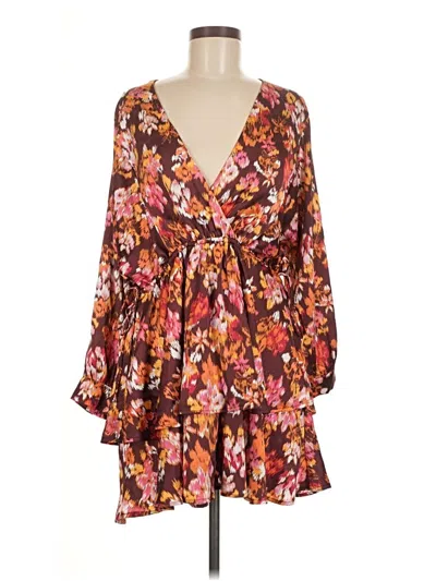 Pre-owned Entro Casual Dress In Brown