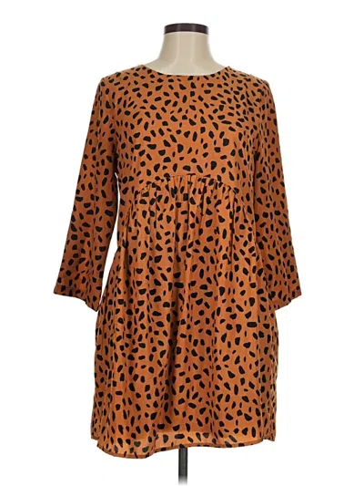 Pre-owned Entro Casual Dress In Brown