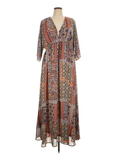 Pre-owned Entro Casual Dress In Brown