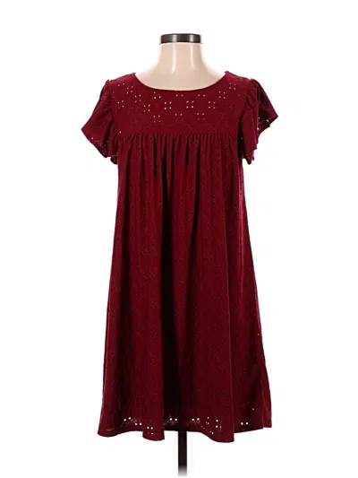 Pre-owned Entro Casual Dress In Burgundy