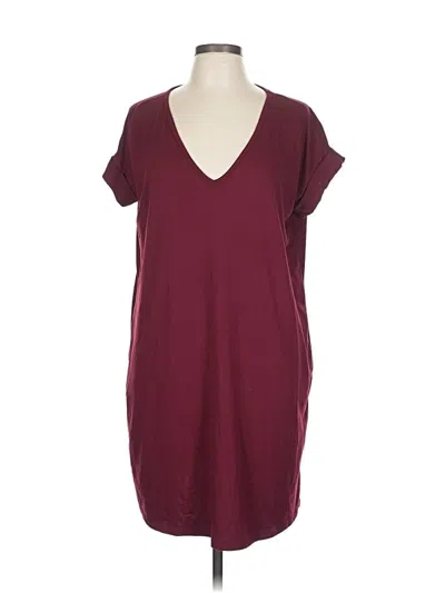 Pre-owned Entro Casual Dress In Burgundy