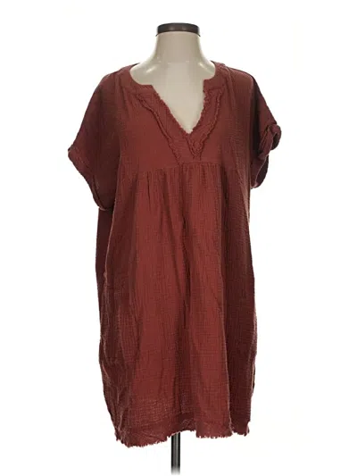 Pre-owned Entro Casual Dress In Burgundy