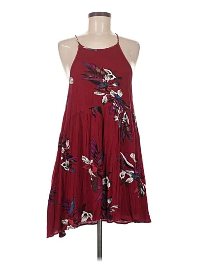 Pre-owned Entro Casual Dress In Burgundy