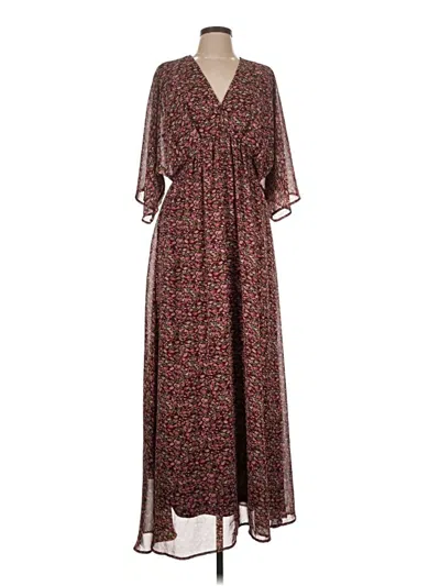 Pre-owned Entro Casual Dress In Burgundy