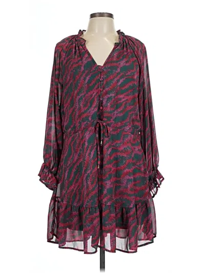 Pre-owned Entro Casual Dress In Burgundy