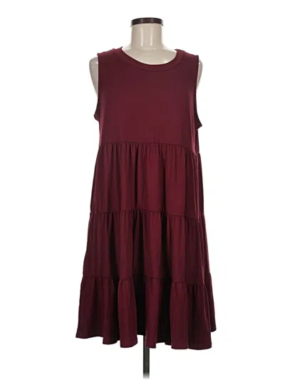 Pre-owned Entro Casual Dress In Burgundy