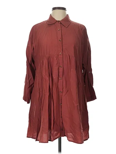 Pre-owned Entro Casual Dress In Burgundy