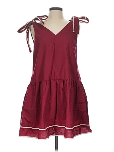 Pre-owned Entro Casual Dress In Burgundy