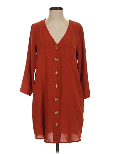 Pre-owned Entro Casual Dress In Orange