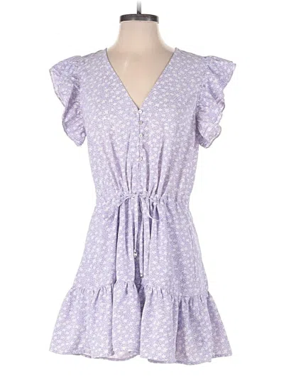 Pre-owned Entro Casual Dress In Purple
