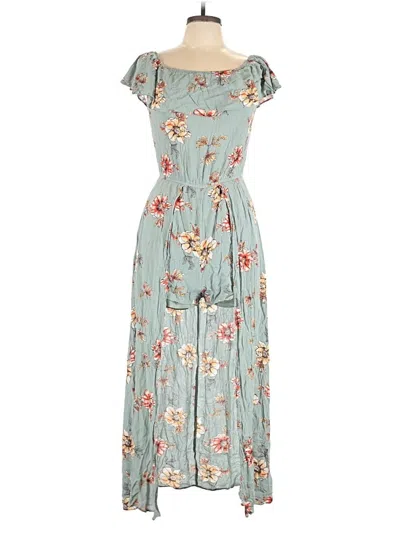Pre-owned Entro Casual Dress In Teal