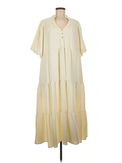 Pre-owned Entro Casual Dress In White