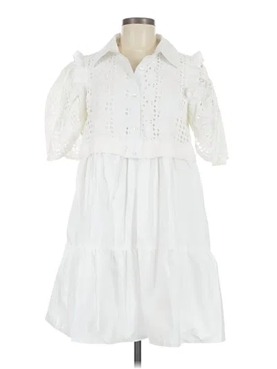 Pre-owned Entro Casual Dress In White