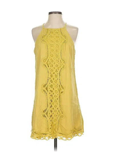 Pre-owned Entro Casual Dress In Yellow