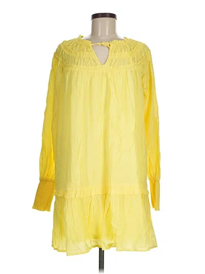 Pre-owned Entro Casual Dress In Yellow