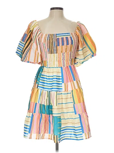 Pre-owned Entro Casual Dress In Yellow