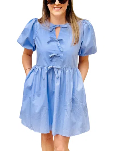 Entro Celeste Mini Dress In Baby Blue
