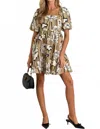 Entro Chasing Dreams Dress In Taupe In Gray