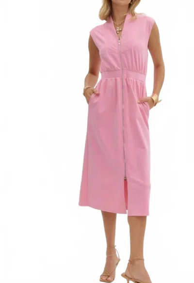 Entro Classy Lil Lady Dress In Pink