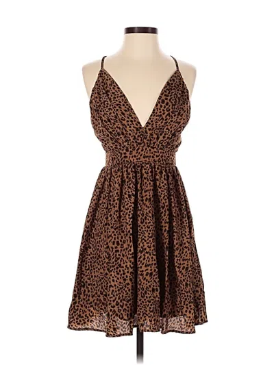 Pre-owned Entro Cocktail Dress In Brown