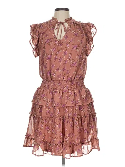 Pre-owned Entro Cocktail Dress In Brown