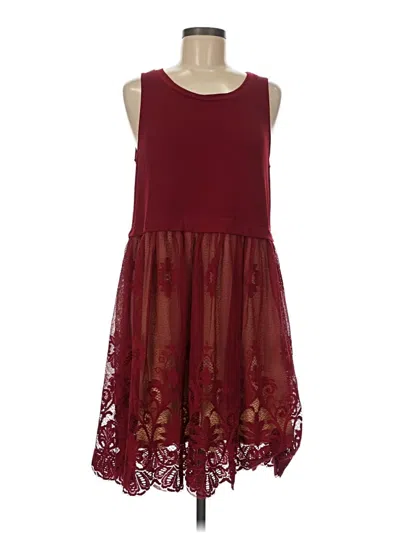 Pre-owned Entro Cocktail Dress In Burgundy