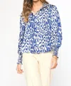 Entro Collared Button Up Top In Multi