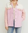 Entro Colorblock Denim Jacket In Multi In Multi