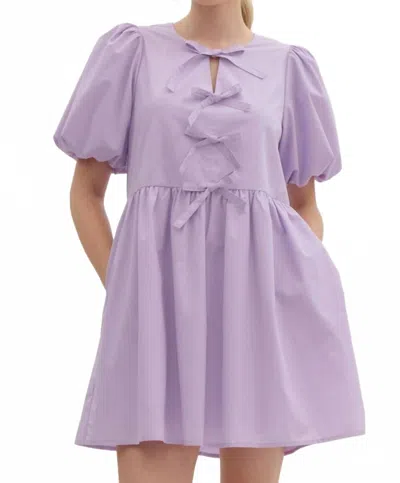 Entro Coquette Cutie Dress In Lavender In Purple