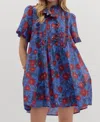 Entro Crazy For You Cotton Mini Dress In Multi In Multi