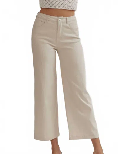 Entro Cropped Flare Jeans In Sand In Neutral