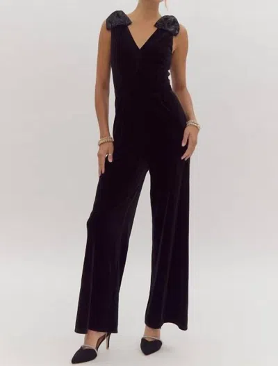 ENTRO CYRENE JUMPSUIT IN BLACK