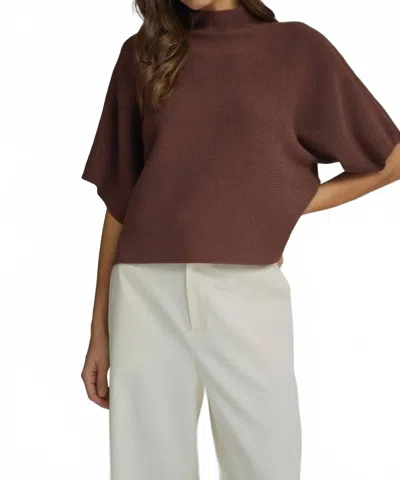Entro Dale Ribbed Knit Sweater In Brown