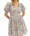 Entro Darla Daisy Mini Dress In Multi In Multi