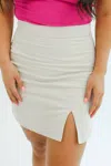 ENTRO DATE NIGHT SKIRT IN NATURAL