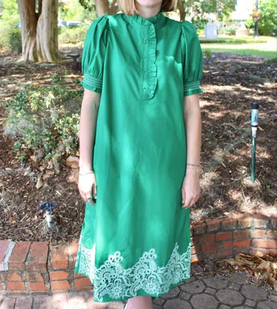 Entro Day Midi Dress In Green