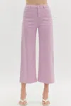 Entro Dripping Pearl Denim Pants In Lilac In Pink