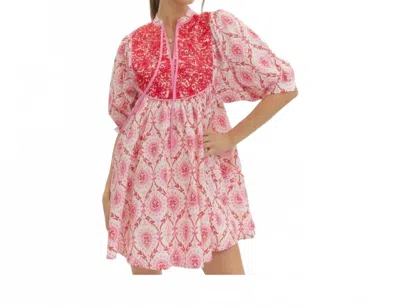 Entro Easygoing Charm Mini Dress In Pink Floral In Multi