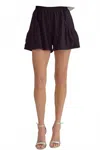 Entro Everly High Waisted Shorts In Black In Black