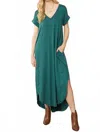 Entro Everyday Pocket Maxi Dress, In Hunter Green In Green