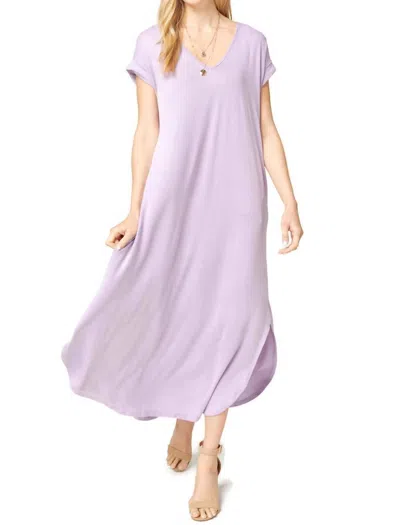Entro Everyday Pocket Maxi Dress In Lilac In Purple