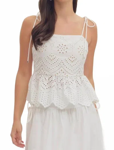 Entro Eye Love This Top In White