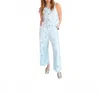 Entro Eyelet Blouse In Blue In Blue