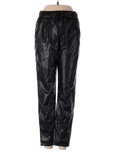 Pre-owned Entro Faux Leather Pants In Black