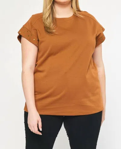 Entro Find Your Center Top In Brown