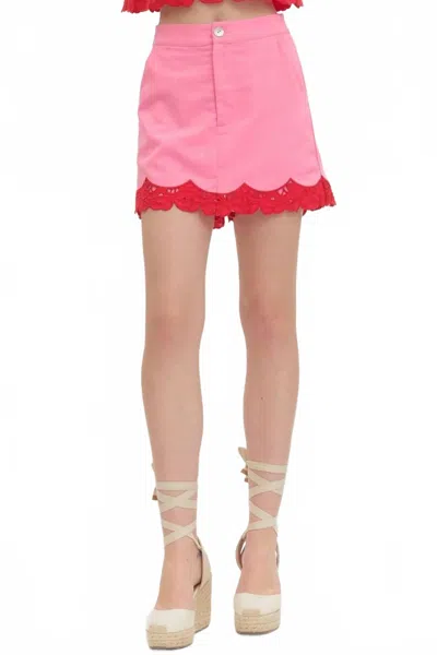 Entro Flirt Factor Skort In Pink