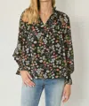 Entro Floral & Ruffle Blouse In Multi In Multi