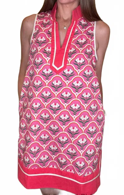 Entro Floral Patterned Dress In Pink